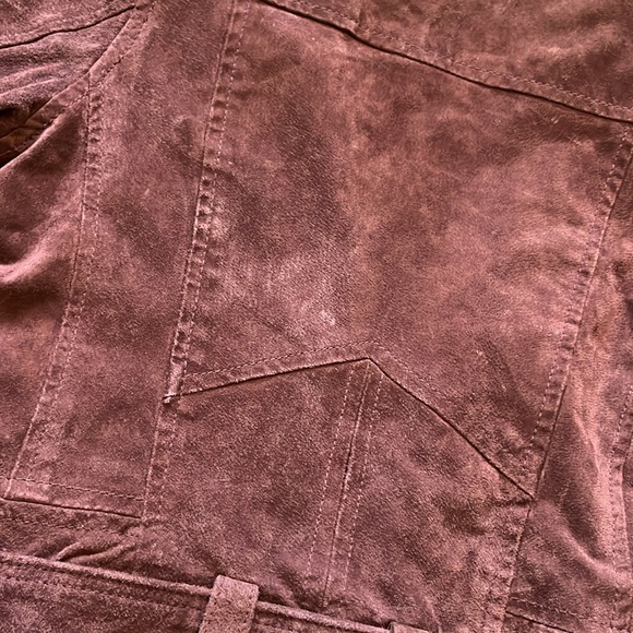 Blank NYC Suede Moto jacket in wine, size small - Picture 9 of 10